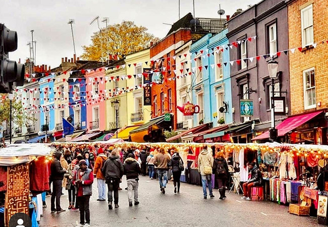 colourful portobello road market